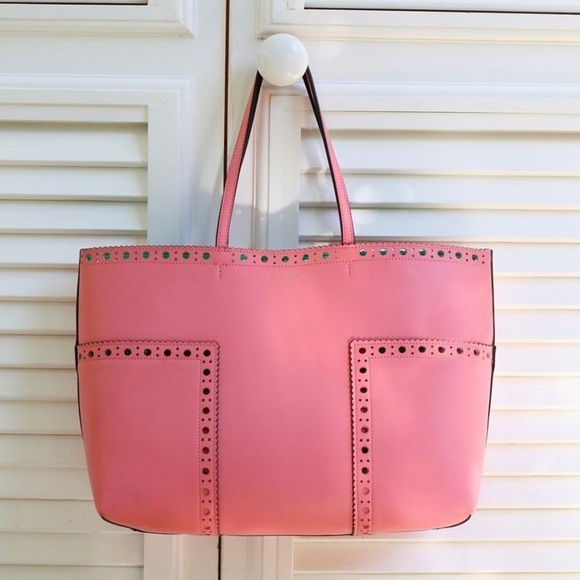 Tory Burch Handbags - [Tory Burch] Pink Leather Tote & Wristlet